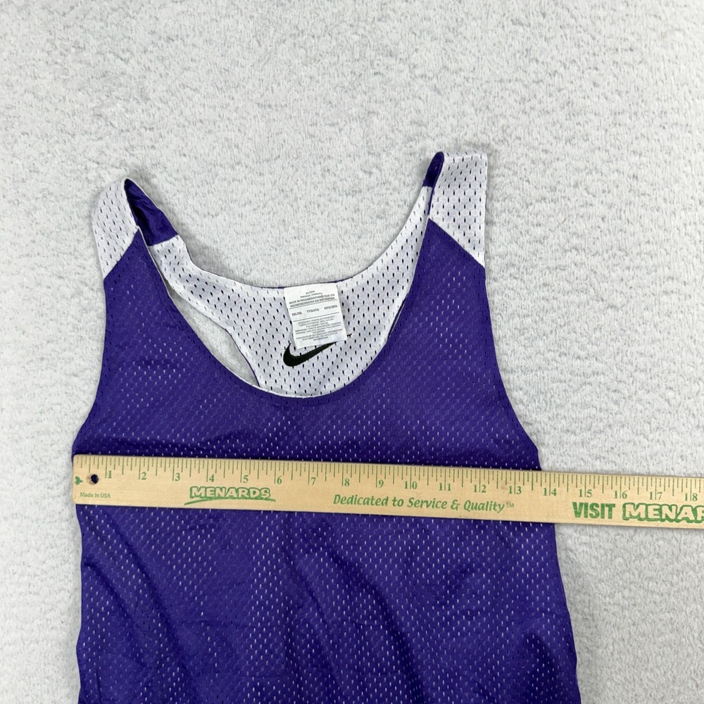 VTG Nike 90s Womens Reversible Basketball Tank Top Purple Mesh Size 2XL 3XL NWT - Picture 4 of 6